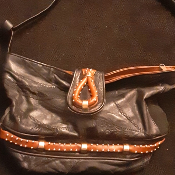 La Covina Handbags - Black Leather Bag